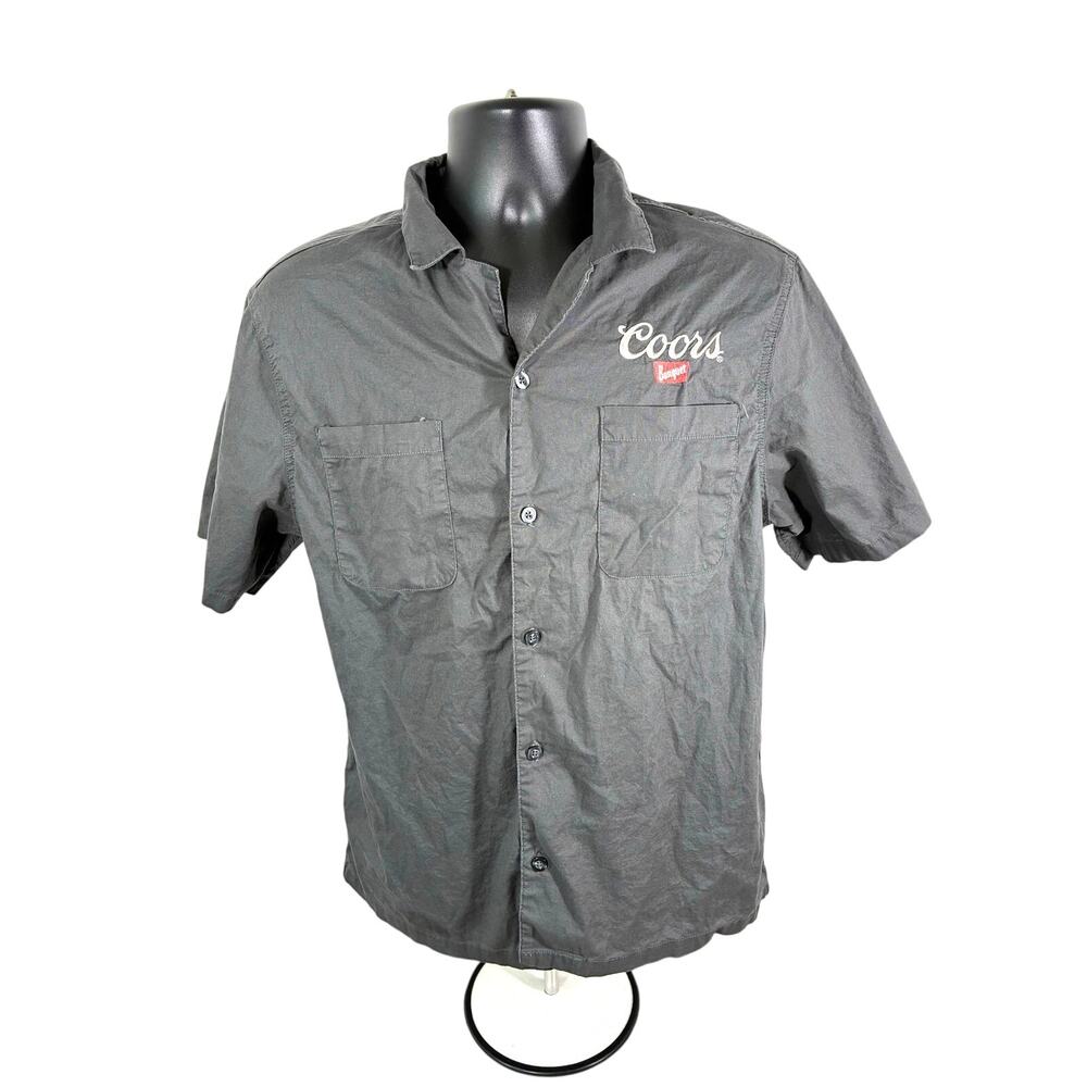Coors Banquet Rodeo Shirt Mens M Western Cowboy Work Shirt
